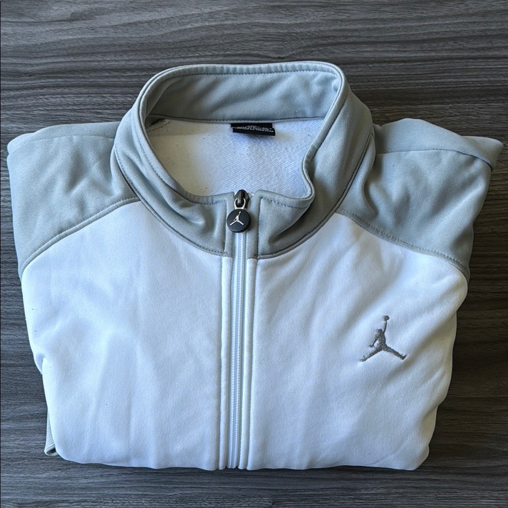 Jordan White and Gray Men's Jacket